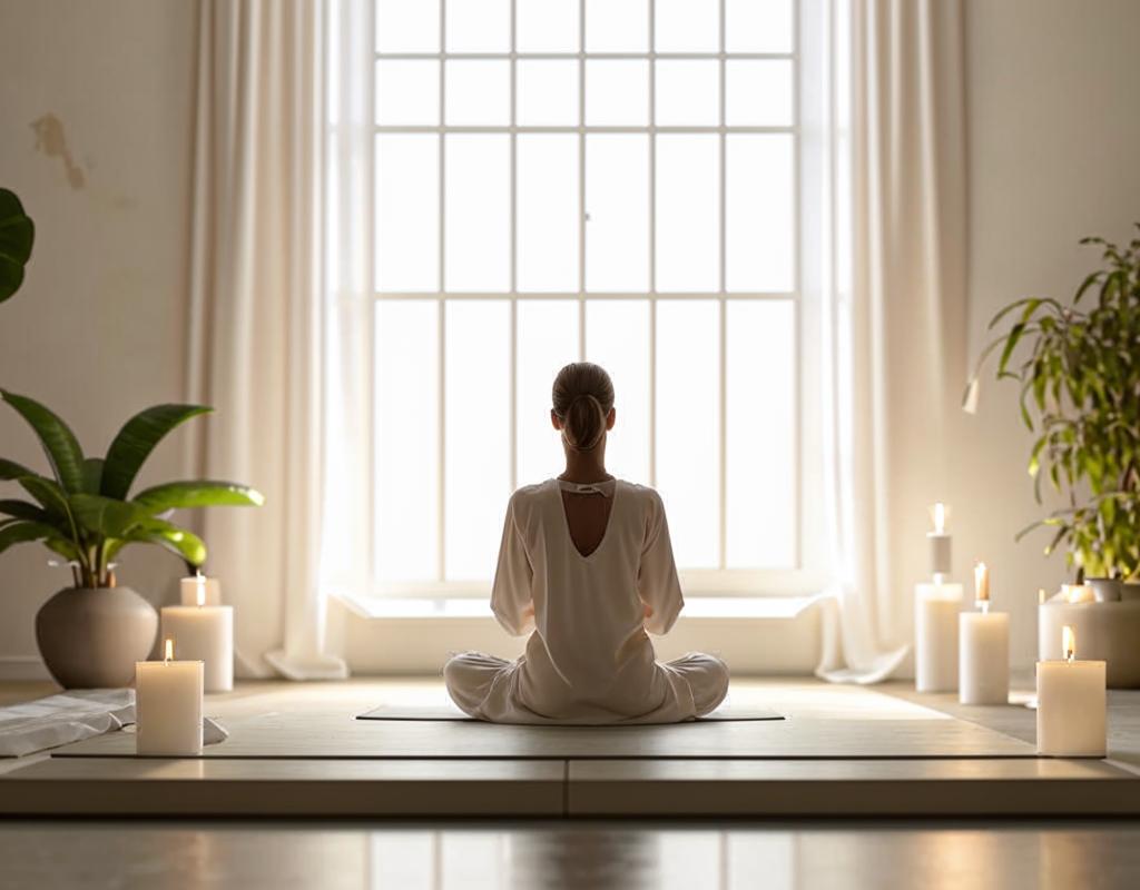 Serene meditatie ruimte